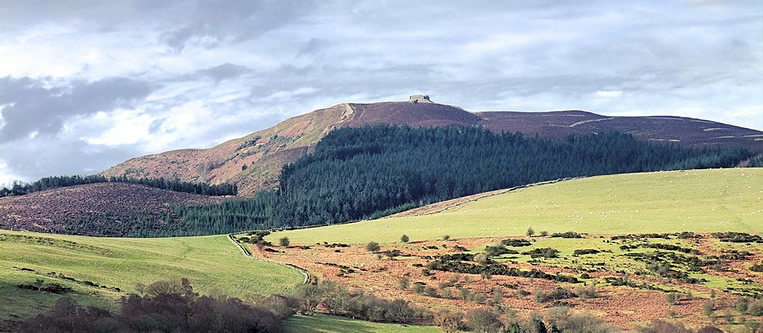 Moel Famau hill in Wales